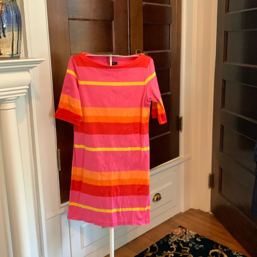 Talbots petites 100 percent Pima cotton heavy tee dress. Worn about 5-6x